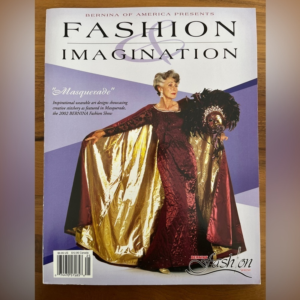 VINTAGE Bernina Fashion Imagination Magazine 2002 Masquerade Fashion Show Sewing